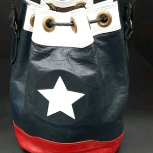 🌟 Vintage TEXAS FLAG 🇨🇱 Bucket Purse ... 🌟 GOD BLESS TEXAS! 🌟